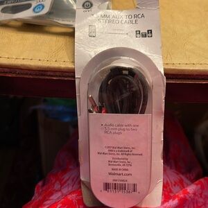 🔴or🌼FLASH SALE! 3.5 MM AUX TO RCA STERO CABLE 4 Ft. 2 RCA PLUGS END.